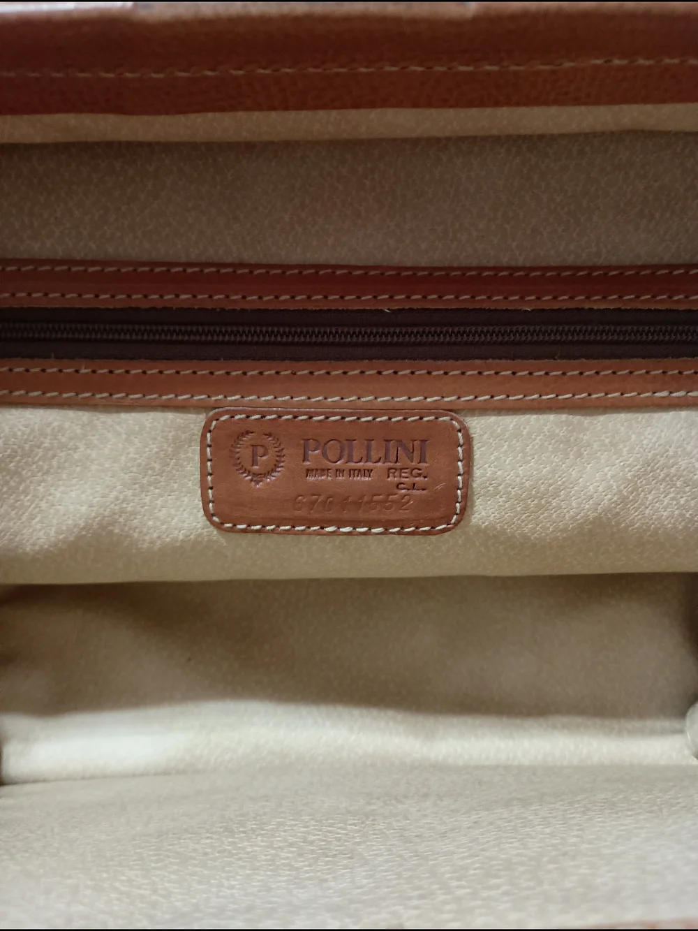 Vintage Never Used Pollini Leather Doctor's Bag With Lock & Key